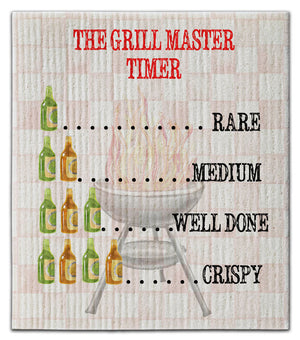 Grill Master Timer  Dishcloth
