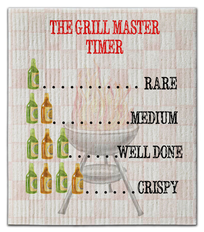 Grill Master Timer  Dishcloth