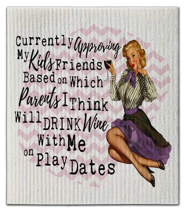 Currently Approving My Kids Dishcloth