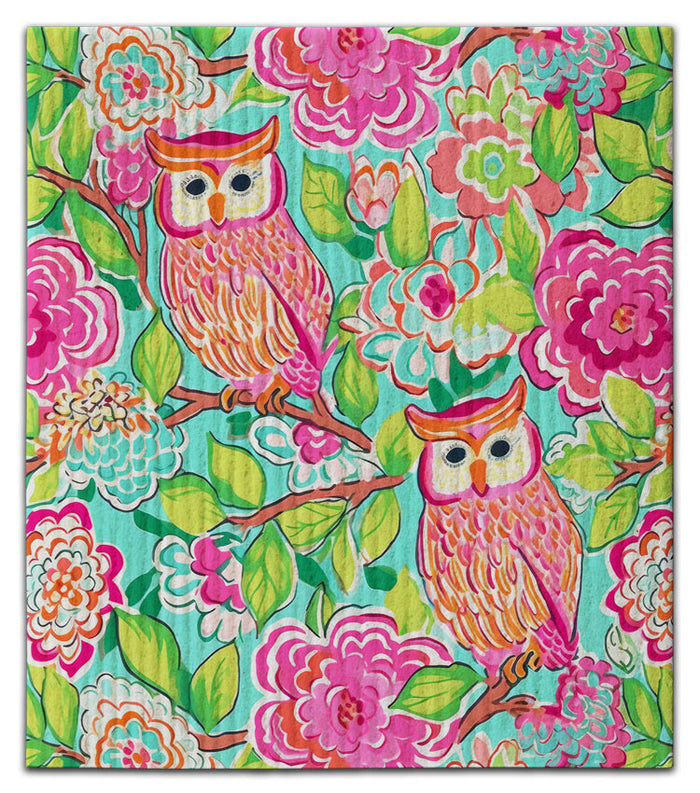 Owl Colorful Dishcloth