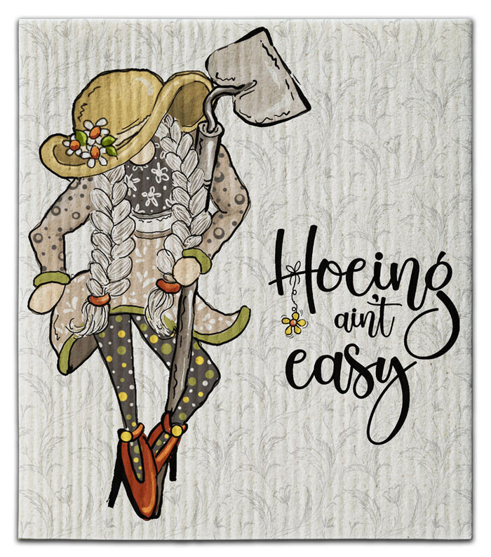 Gnome Hoeing Ain't Easy Dishcloth