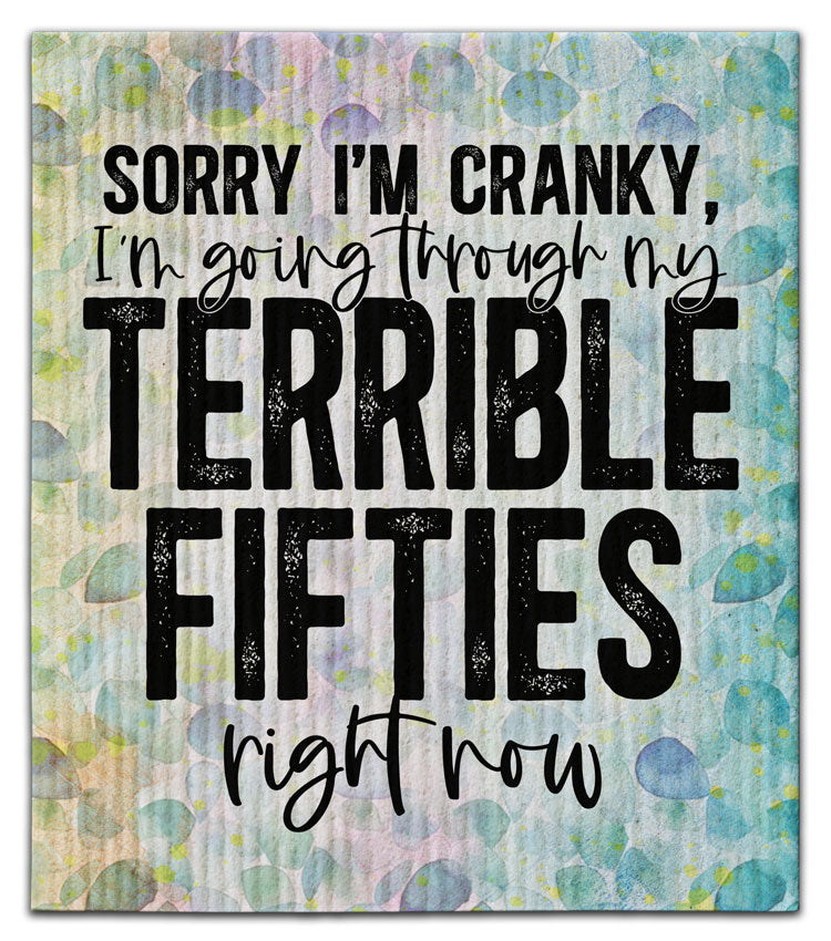 Sorry I'm Cranky Dishcloth