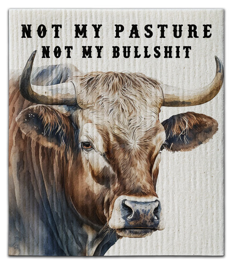 Bull Not My Pasture Dischloth