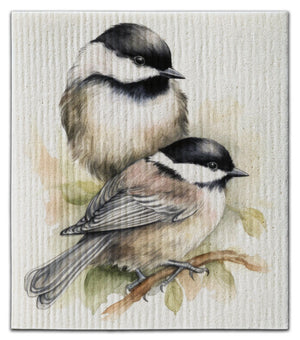Mountain Chickadee Dishcloth