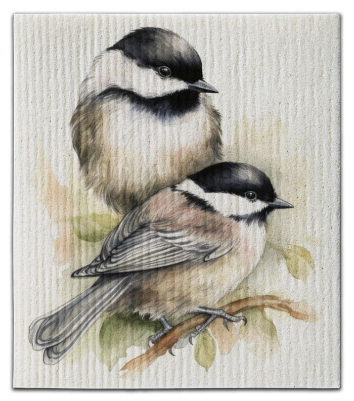 Mountain Chickadee Dishcloth