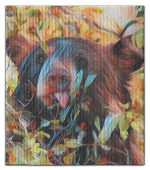 Huckle Bear Face Dishcloth