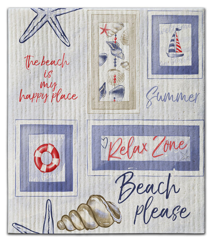 Nautical Framed Art Dishcloth