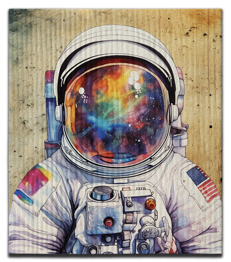 Astronaut Facing Front Dishcloth