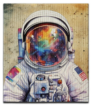 Astronaut Facing Front Dishcloth