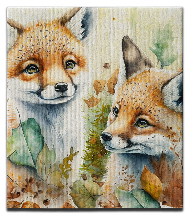 Fox (2) Dishcloth