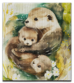 Otter (3) Dishcloth