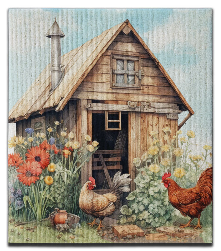 Chicken Coop Dishcloth