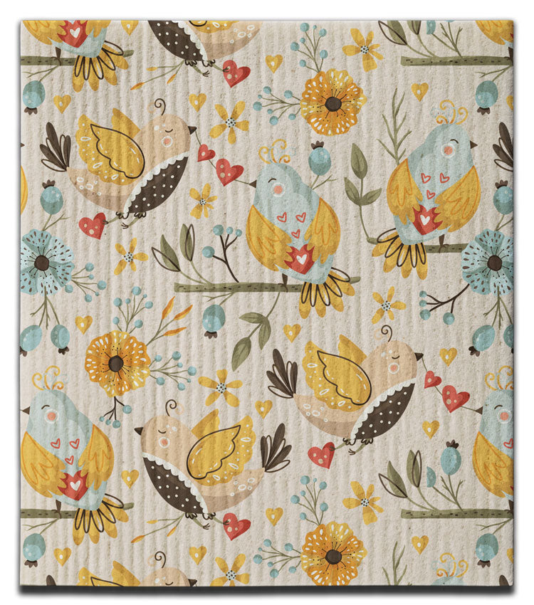 Birds Multi Nordic Dishcloth