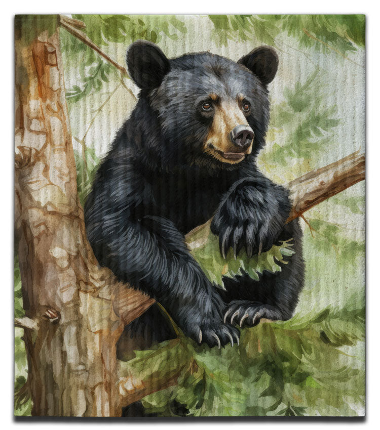 Bear in Tree Dishcloth