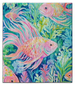 Fish (1) Large in Center Dishcloth