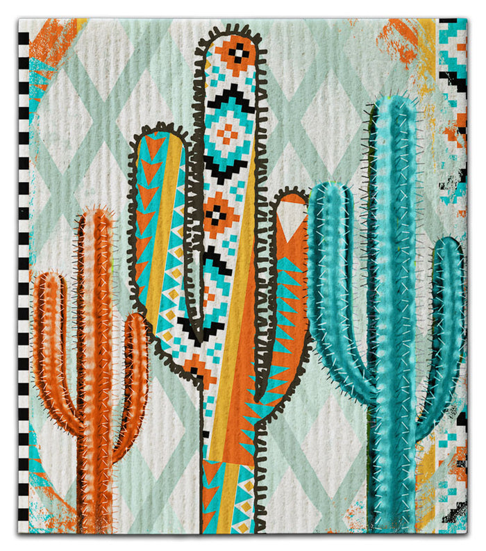 Cactus Aztec (3) Dishcloth