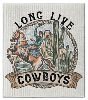 Long Live Cowboys Dishcloth