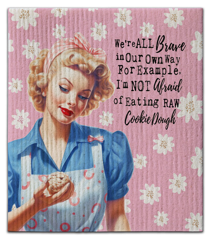 We're All Brave Dishcloth