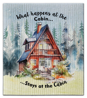 What Happens at the Cabin Dishcloth