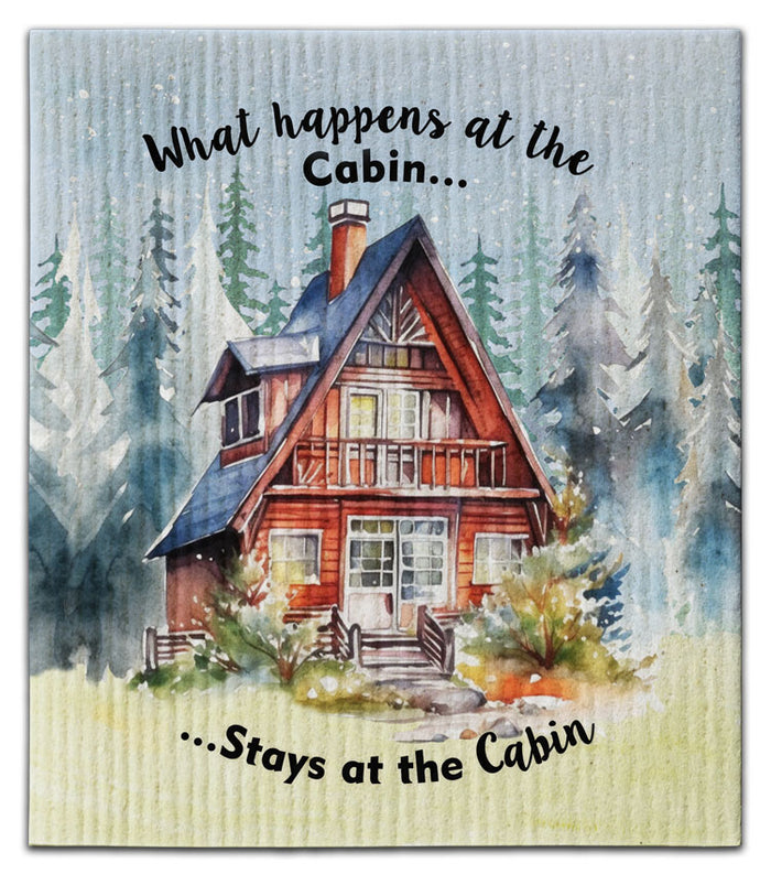 What Happens at the Cabin Dishcloth