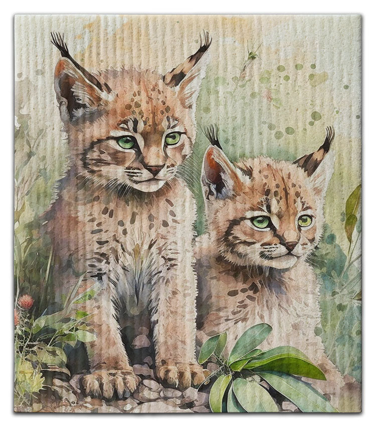 Lynx Cubs Dishcloth