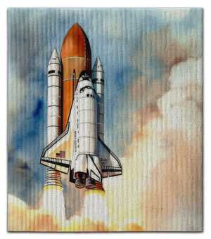 Shuttle Launch Dishcloth