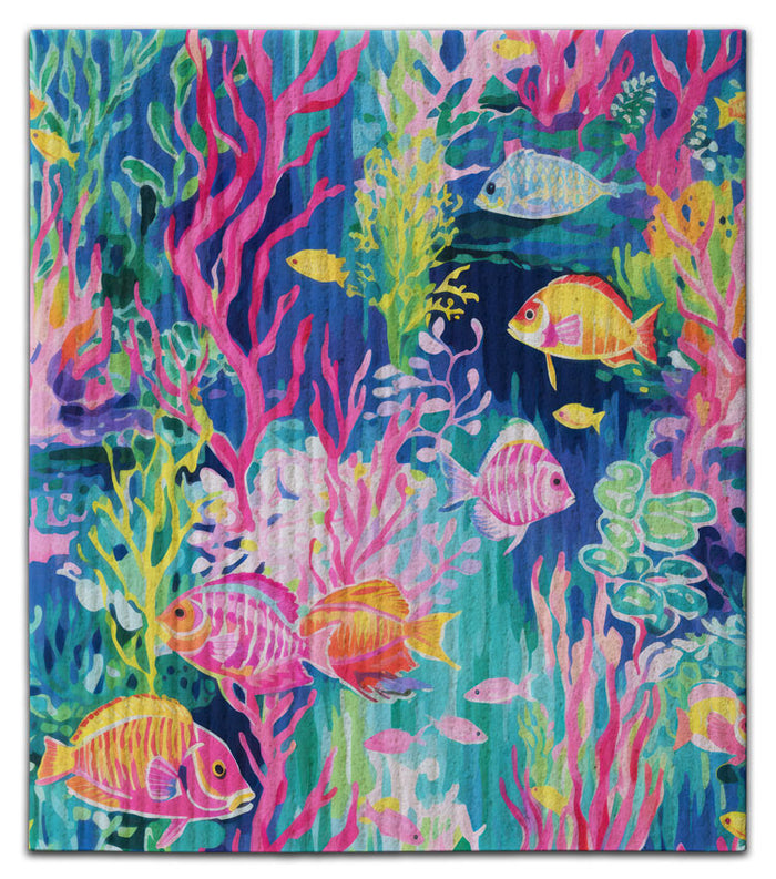 Tropical Fish Dishcloth