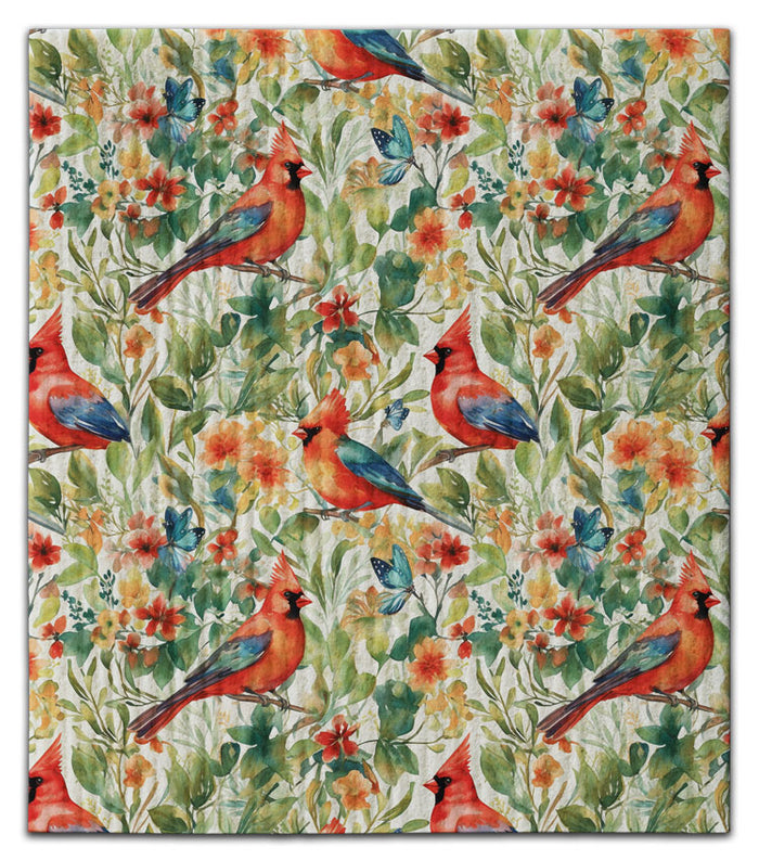 Colorful Cardinals Dishcloth