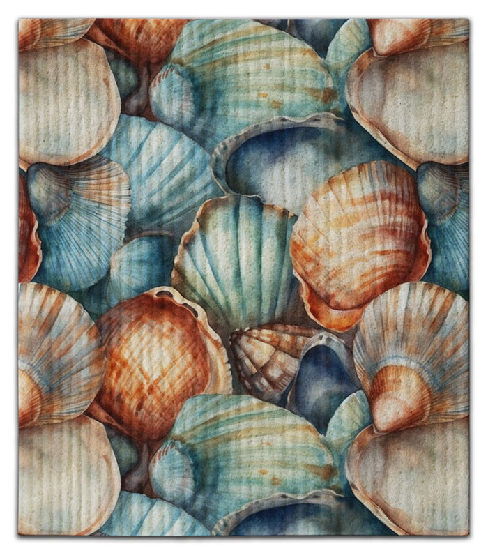 Colorful Shells Dishcloth