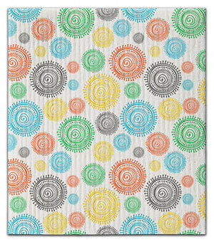 Multi Color Swirl Dishcloth