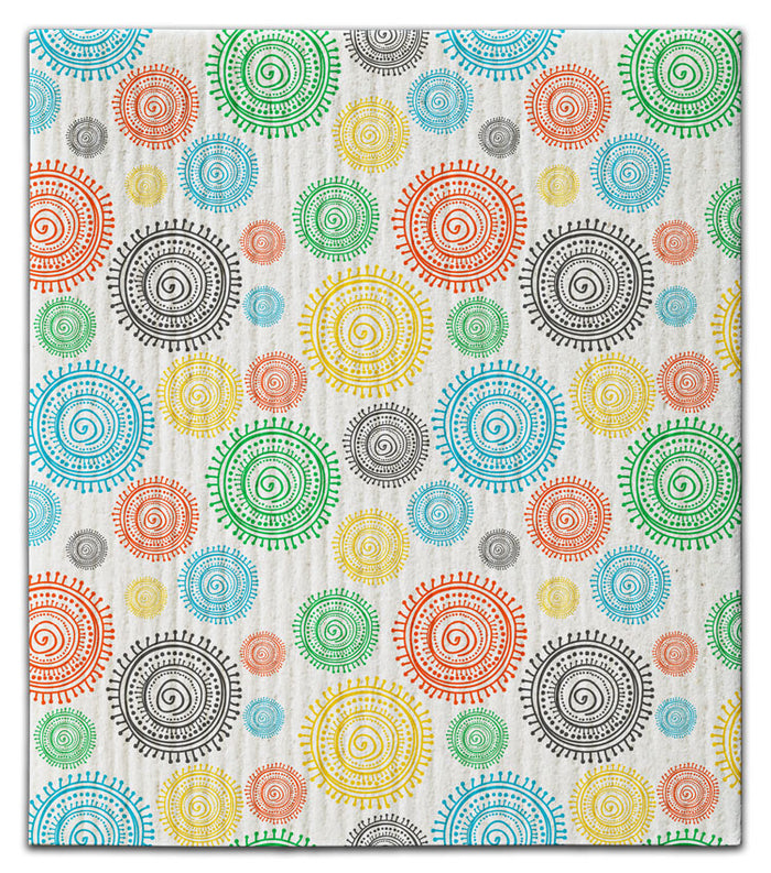 Multi Color Swirl Dishcloth