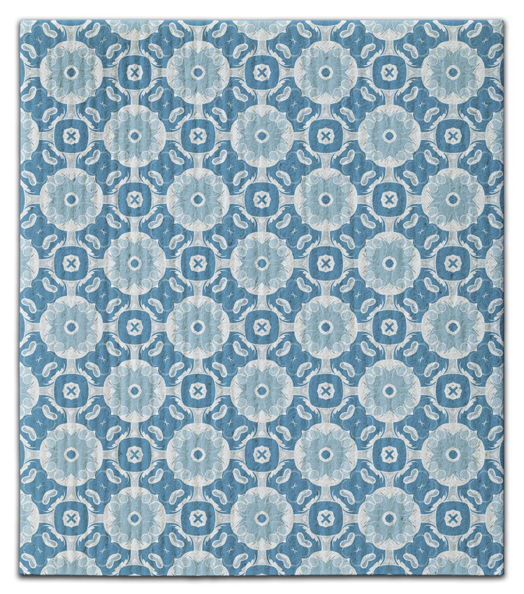 Blue Tile Dishcloth