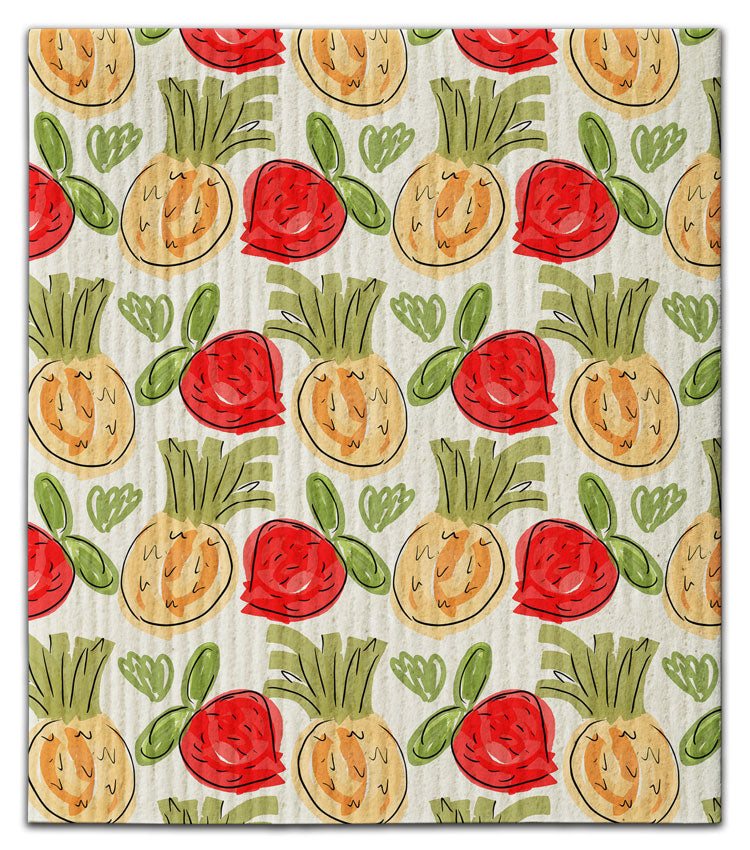 Pineapple & Strawberry Dishcloth