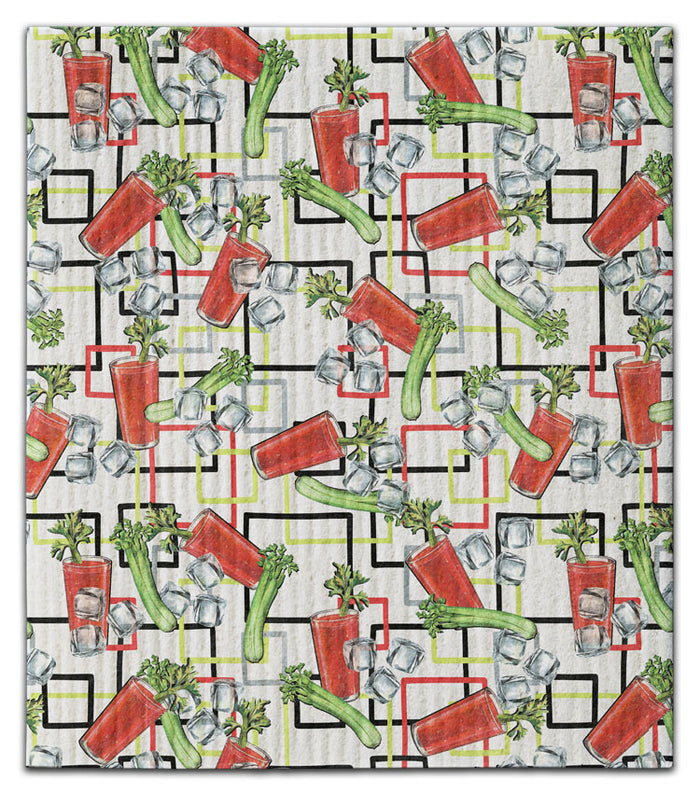 Bloody Mary Dishcloth