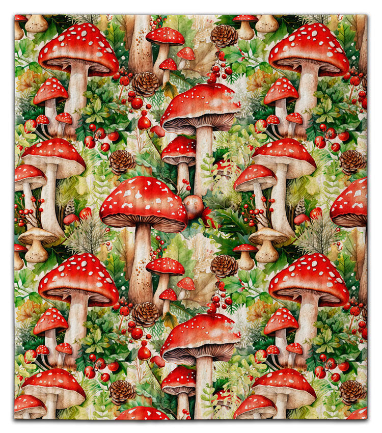 Red Mushrooms Dishcloth