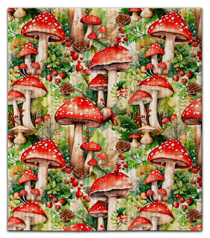 Red Mushrooms Dishcloth