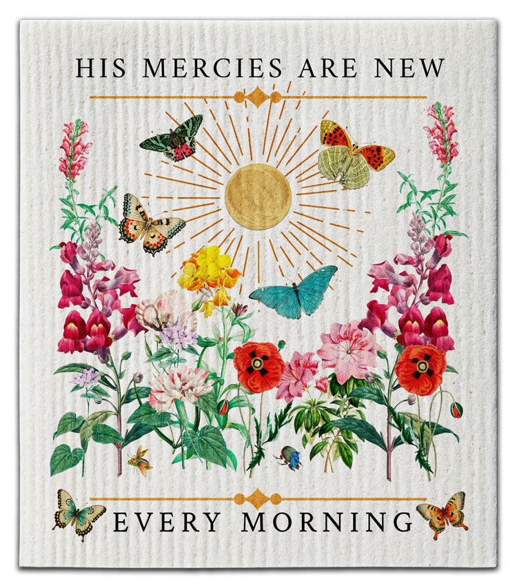 His Mercies Are New Dishcloth