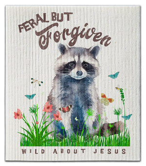 Feral But Forgiven Dishcloth