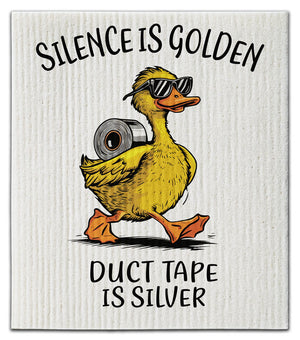 Silence Is Golden Dishcloth