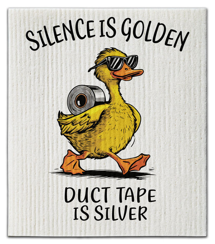 Silence Is Golden Dishcloth
