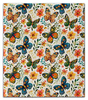 Multi Butterflies Dishcloth