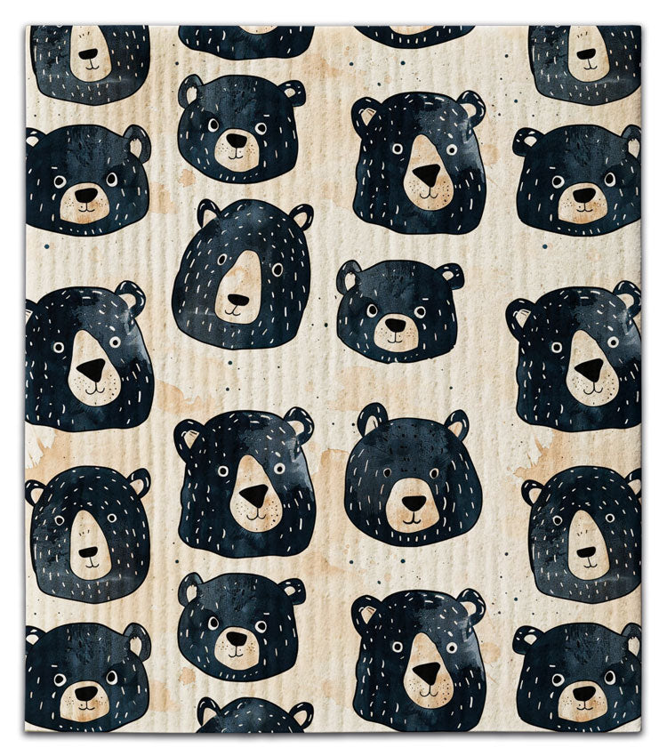 Bear Faces Dishcloth