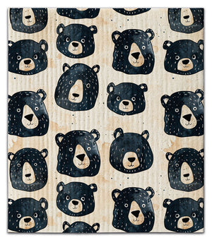 Bear Faces Dishcloth