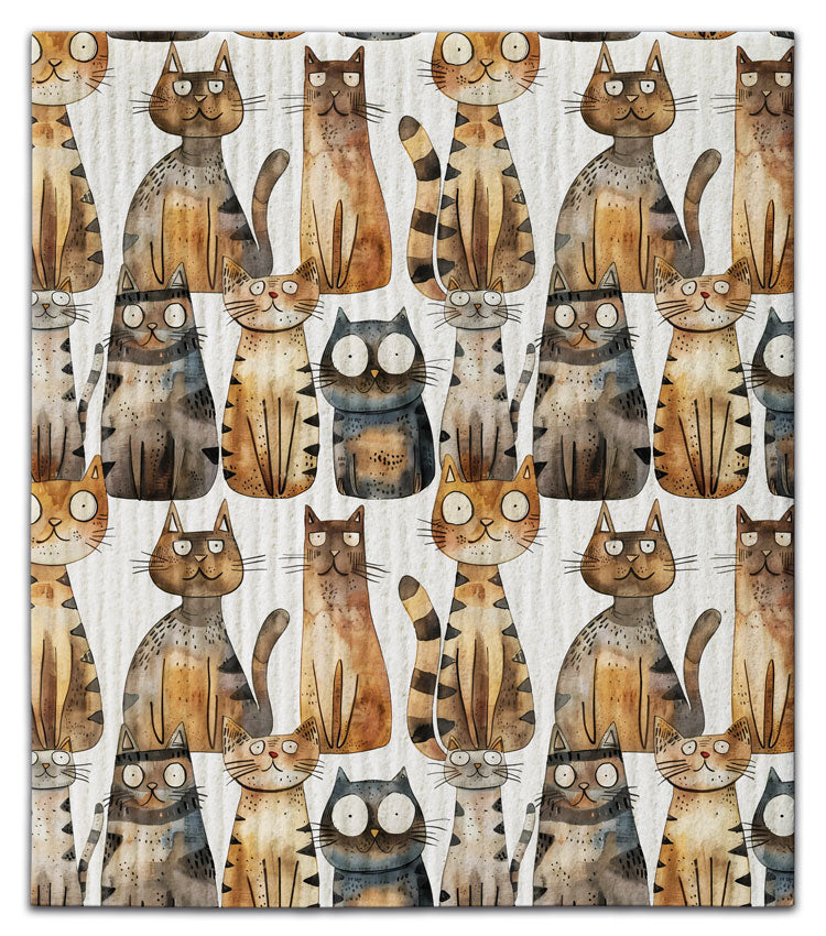Kitty Cats Dishcloth
