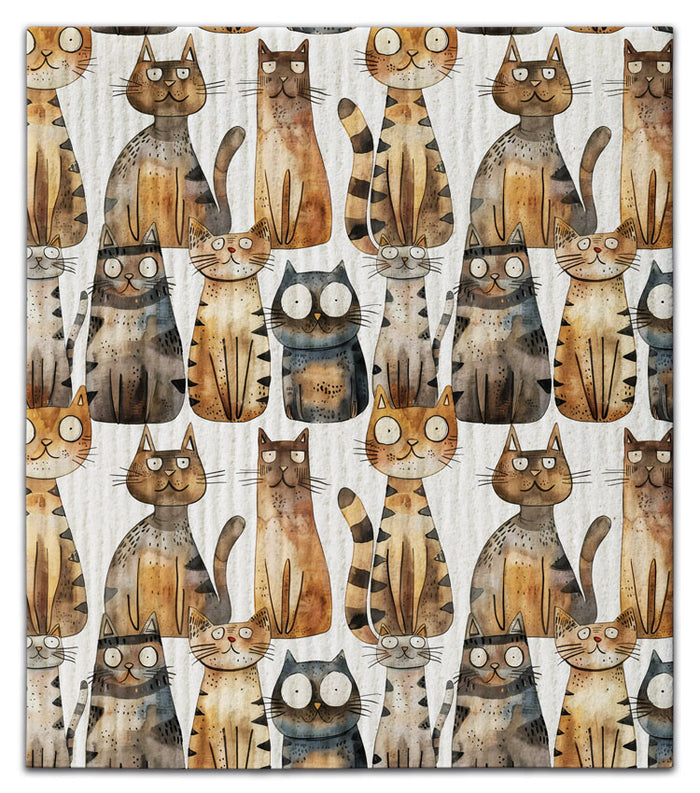 Kitty Cats Dishcloth