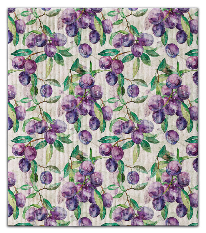 Purple Grapes Dishcloth