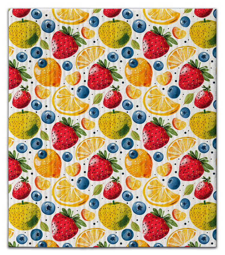 Fruit Salad Fruits Dishcloth