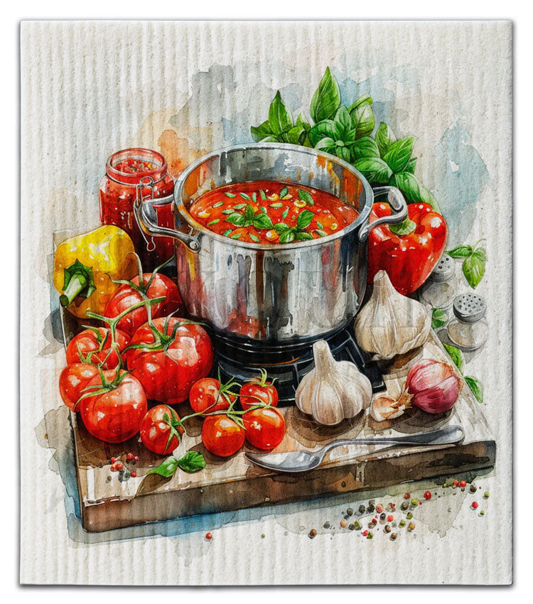 Sunday Sauce Dishcloth