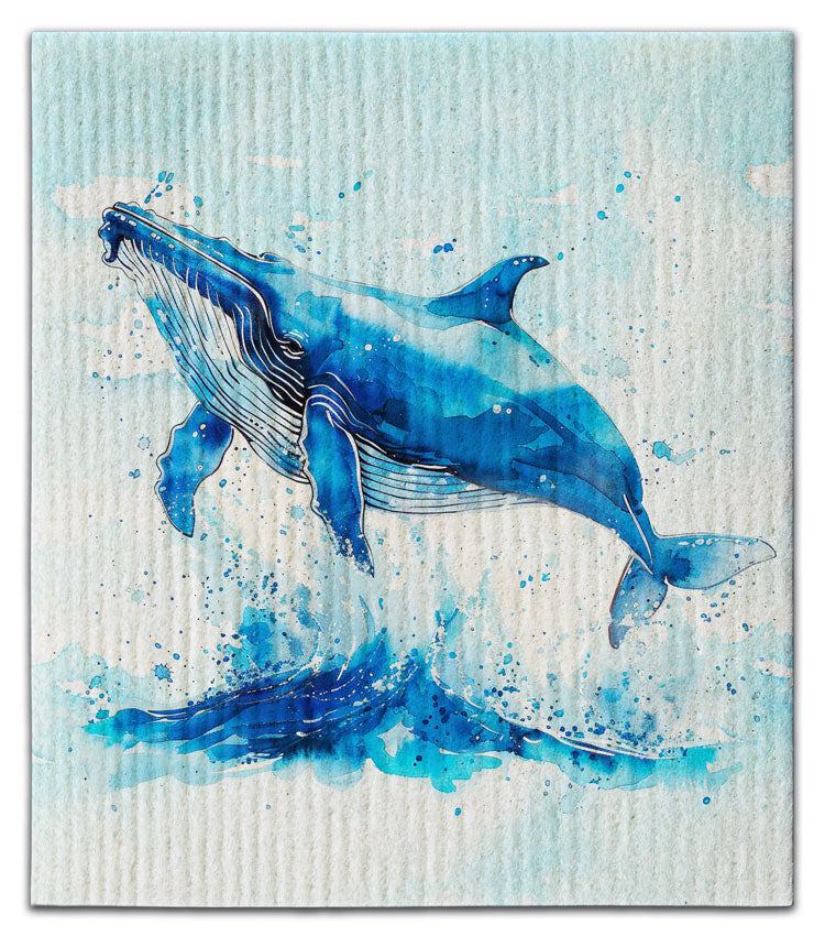 Blue Whale Dishcloth