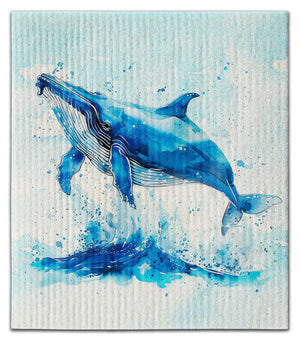 Blue Whale Dishcloth